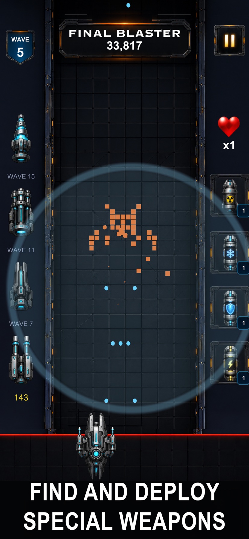 Find and deploy special weapons