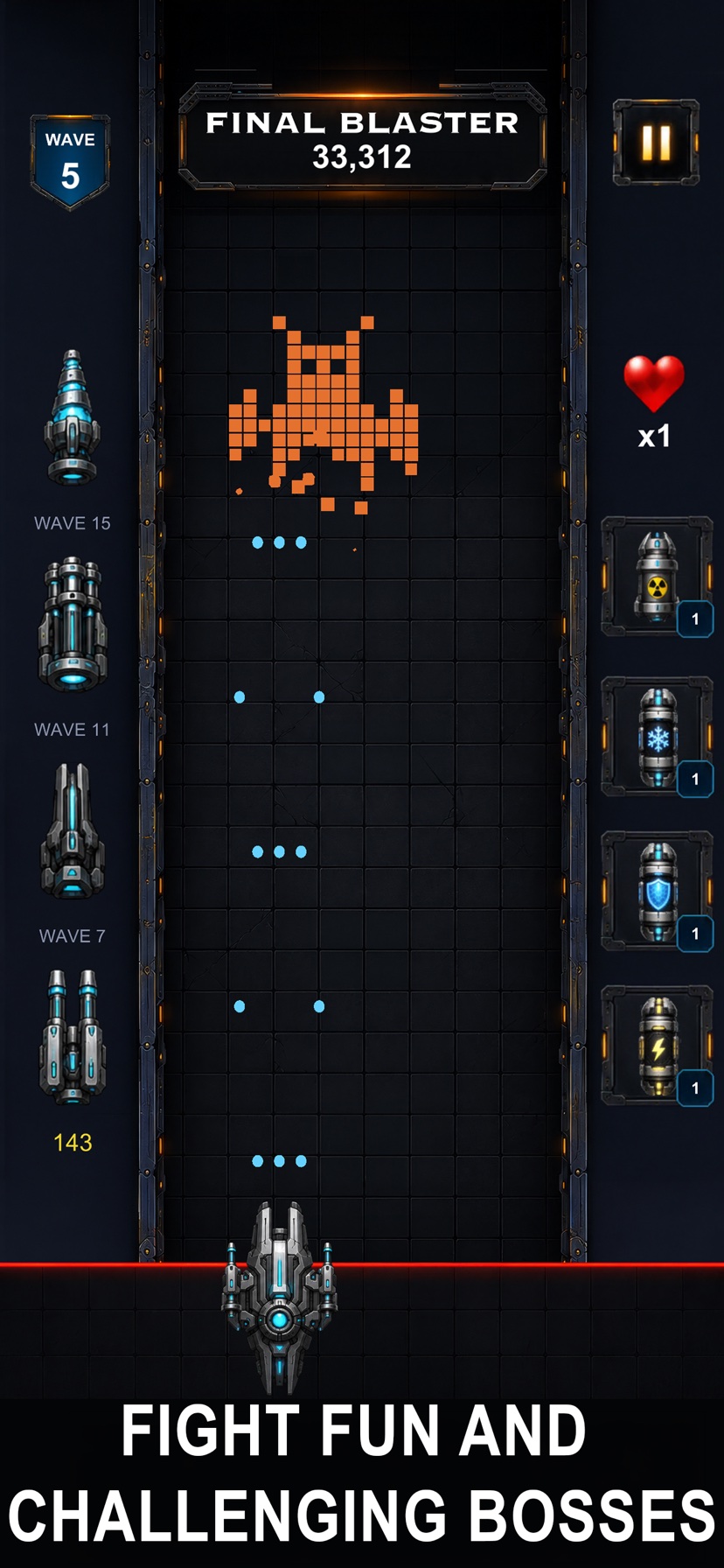 Fight challenging bosses